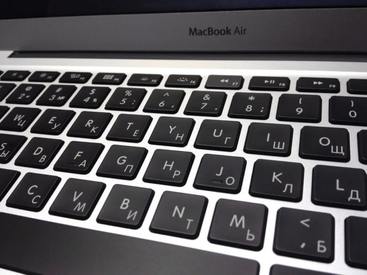 Гравировка клавиатуры MacBook